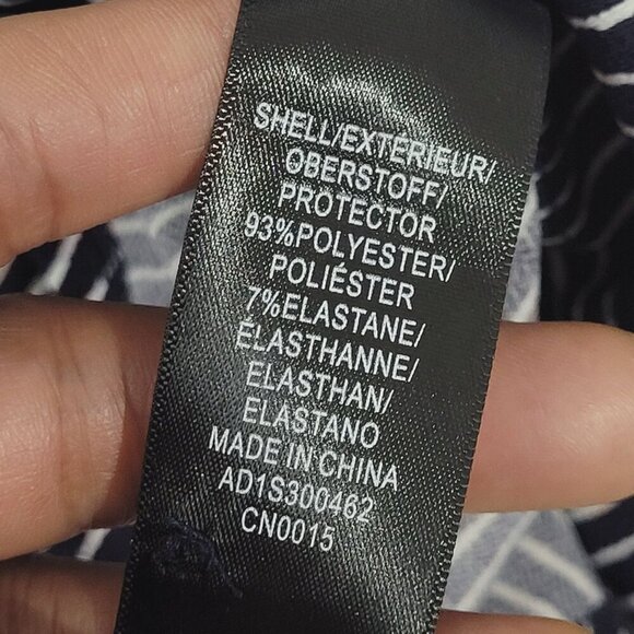 Adrianna Papell Black and White Striped Blouse - Picture 5 of 8